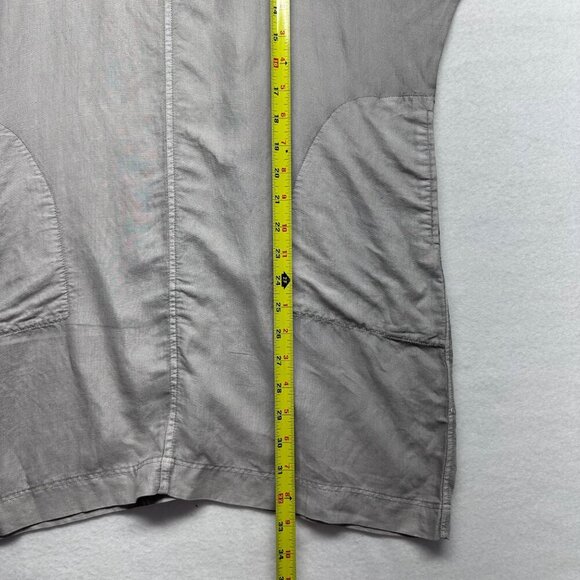 Wilfred Womens Ramie Blend Dolman Sleeve Tunic Top Dress Size XXS Oversized Gray - Picture 9 of 11